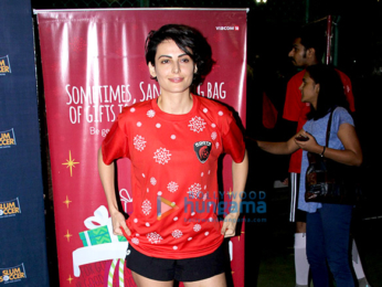 Dino Morea and Mandana Karimi spotted at a football event