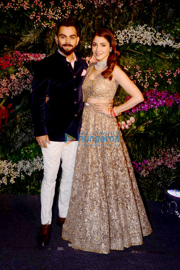FIRST PHOTOS Virat Kohli and Anushka Sharma look so in love at their Mumbai reception (3)