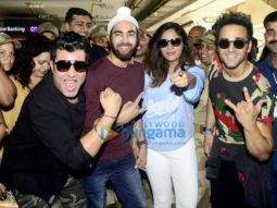 Fukrey Returns team snapped at Andheri metro station