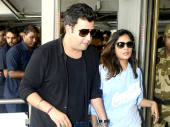 Fukrey Returns team snapped at Andheri metro station