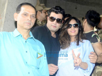 Fukrey Returns team snapped at Andheri metro station