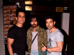 Gurmeet Choudhary, Sonu Sood and Sajid Khan at Harshvardhan Rane’s birthday
