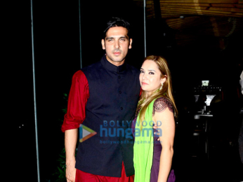 Hrithik Roshan and Sussanne Khan at Zayed Khan and Malaika Parekh's party