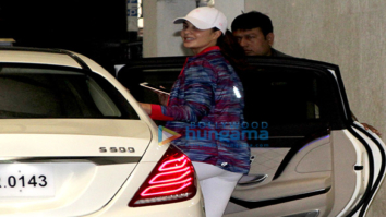 Jacqueline Fernandez snapped outside the gym