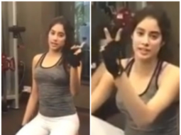 WATCH: Dhadak star Janhvi Kapoor can’t stop giggling during her workout session