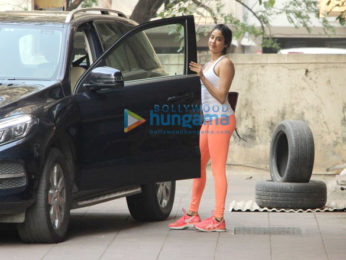 Janhvi Kapoor spotted outside her gym