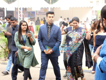 Karan Johar interacts with Ekta Kapoor and Smirit Irani for 'NDTV - We The People'