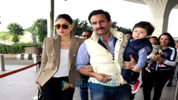 Kareena Kapoor Khan, Saif Ali Khan and Taimur spotted going to Delhi