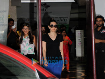 Karisma Kapoor snapped with her daughter