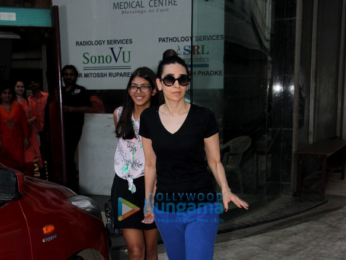 Karisma Kapoor snapped with her daughter