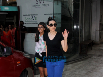 Karisma Kapoor snapped with her daughter