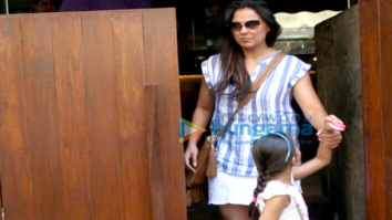 Lara Dutta dines with family at Indigo Delicatessen in Bandra