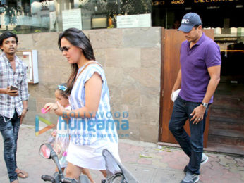Lara Dutta dines with family at Indigo Delicatessen in Bandra