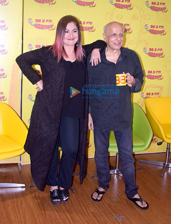 Mahesh Bhatt and Pooja Bhatt spotted recording for the show ‘Bhatt Naturally’