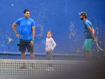 Mahesh Bhupathi snapped with daughter