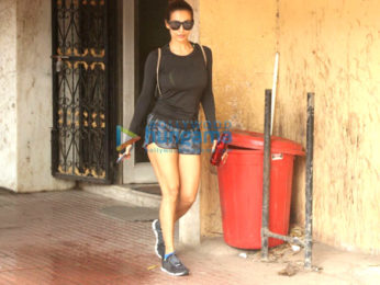 Malaika Arora spotted after her gym session in Khar