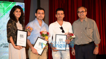 Neeraj Pandey and Manoj Bajpayee visit IIT Powai to promote their film ‘Aiyaary’
