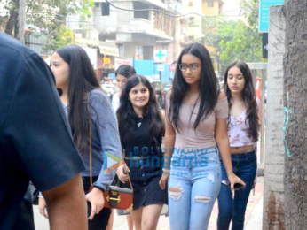Nysa Devgn spotted with friends in Bandra