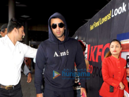 Ranbir Kapoor and Ileana D’Cruz spotted at the airport