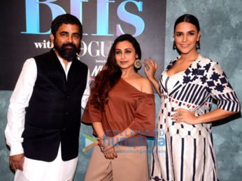 Rani Mukerji snapped on sets of Neha Dhupia's show 'BFFswithVogue'