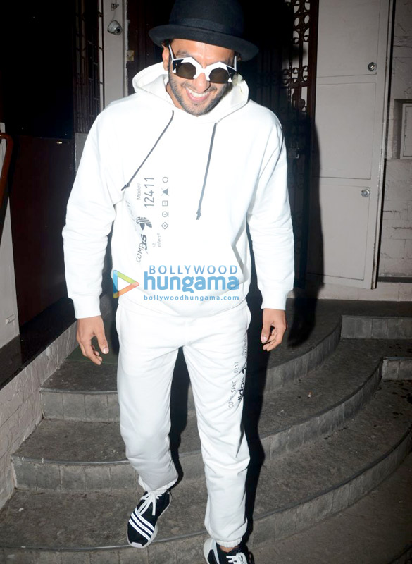 Ranveer Singh snapped at a recording studio Ranveer Singh snapped at a recording studio