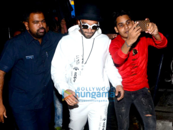 Ranveer Singh snapped at a recording studio
