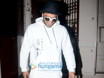 Ranveer Singh snapped at a recording studio