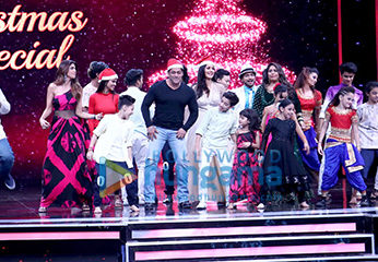 Salman Khan and Katrina Kaif on the sets of 'Super Dancer Chapter 2'