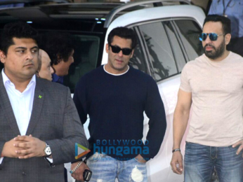 Salman Khan snapped returning from the Dabbang Tour