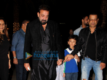 Sanjay Dutt snapped with his family at Yauatcha in Bandra