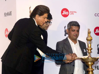 Shah Rukh Khan attends the press conference of 63rd Filmfare Awards