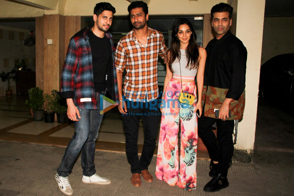 Sidharth Malhotra, Karan Johar, Kiara Advani and Neha Dhupia spotted at Bandra Sidharth Malhotra, Karan Johar, Kiara Advani and Neha Dhupia spotted at Bandra