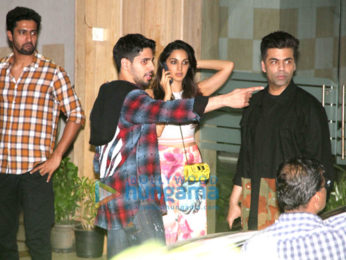 Sidharth Malhotra, Karan Johar, Kiara Advani and Neha Dhupia spotted at Bandra
