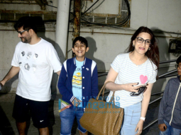 Sonali Bendre snapped with family at Juhu PVR