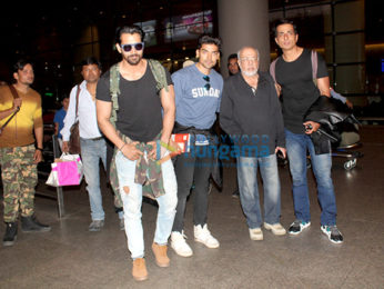 Team of 'Paltan' snapped at the airport