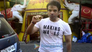 Tusshar Kapoor and his son Laksshya snapped at Shani Temple in Juhu
