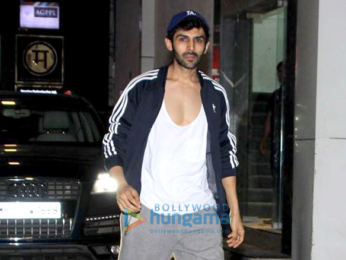 Varun Dhawan and Kartik Aaryan snapped at the gym