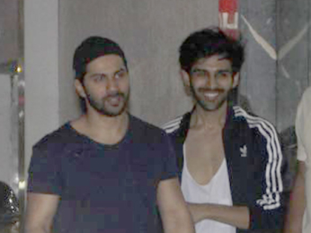 Varun Dhawan and Kartik Aaryan snapped at the gym