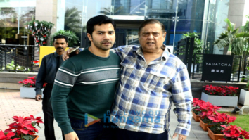 Varun Dhawan snapped with his family