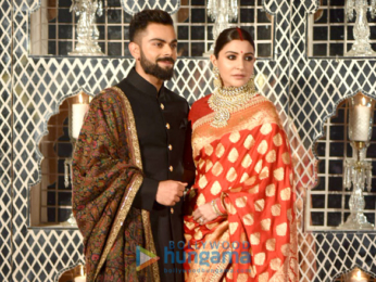 Virat Kohli and Anushka Sharma snapped at their Delhi wedding reception