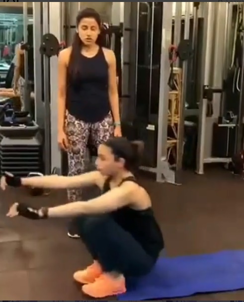 WATCH Alia Bhatt's roll over to stand workout routine is definitely fitness goals!