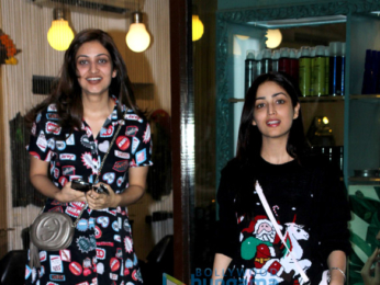 Yami Gautam snapped with sister at Bblunt