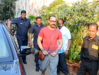 Aamir Khan spotted after a salon session in Bandra