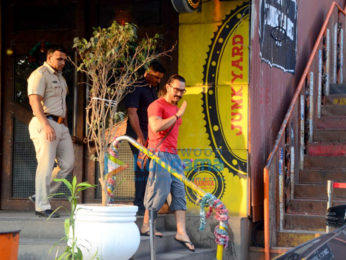 Aamir Khan spotted after a salon session in Bandra