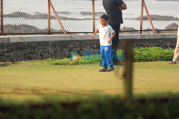 aamir khans son azad rao spotted playing football 3