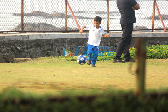 aamir khans son azad rao spotted playing football 4