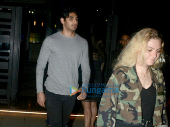 Ahan Shetty snapped with friends at BKC