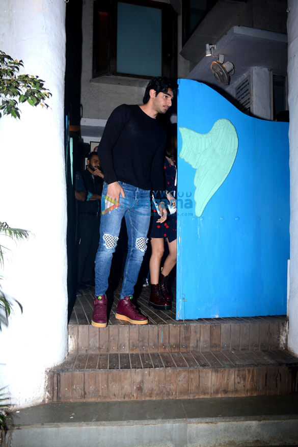 ahan shetty snapped with his girlfriend at olive 2