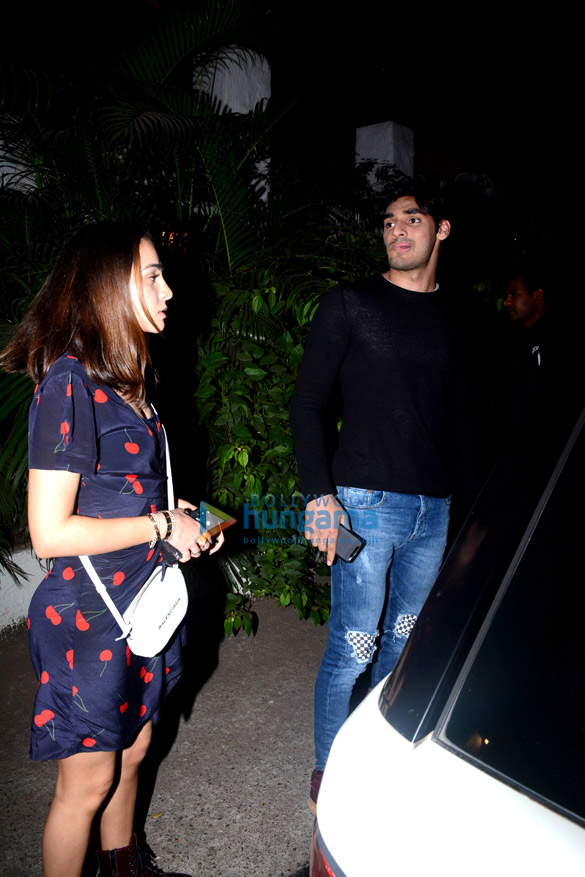 ahan shetty snapped with his girlfriend at olive 5