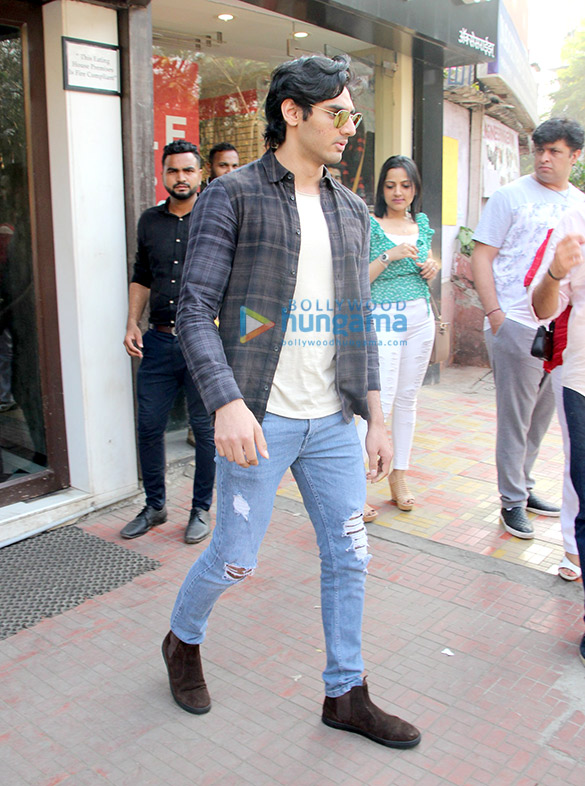 ahan shetty spotted at baistan 4